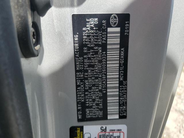 Photo 11 VIN: 4T1CA38P26U099334 - TOYOTA CAMRY SOLA 