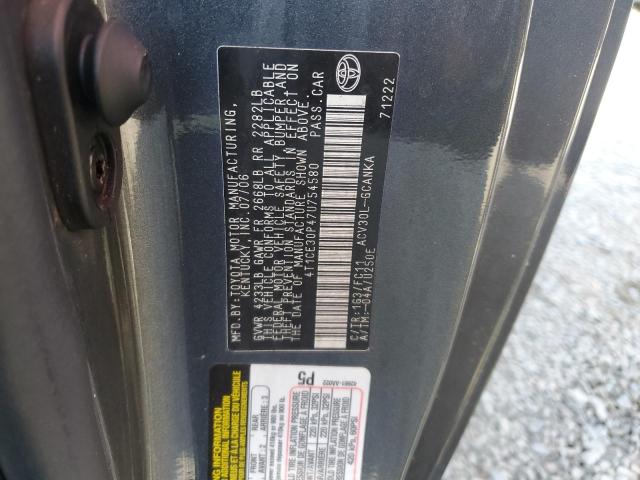 Photo 11 VIN: 4T1CE30P47U754580 - TOYOTA CAMRY SOLA 