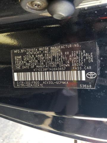 Photo 11 VIN: 4T1CE38P14U940657 - TOYOTA CAMRY SOLA 