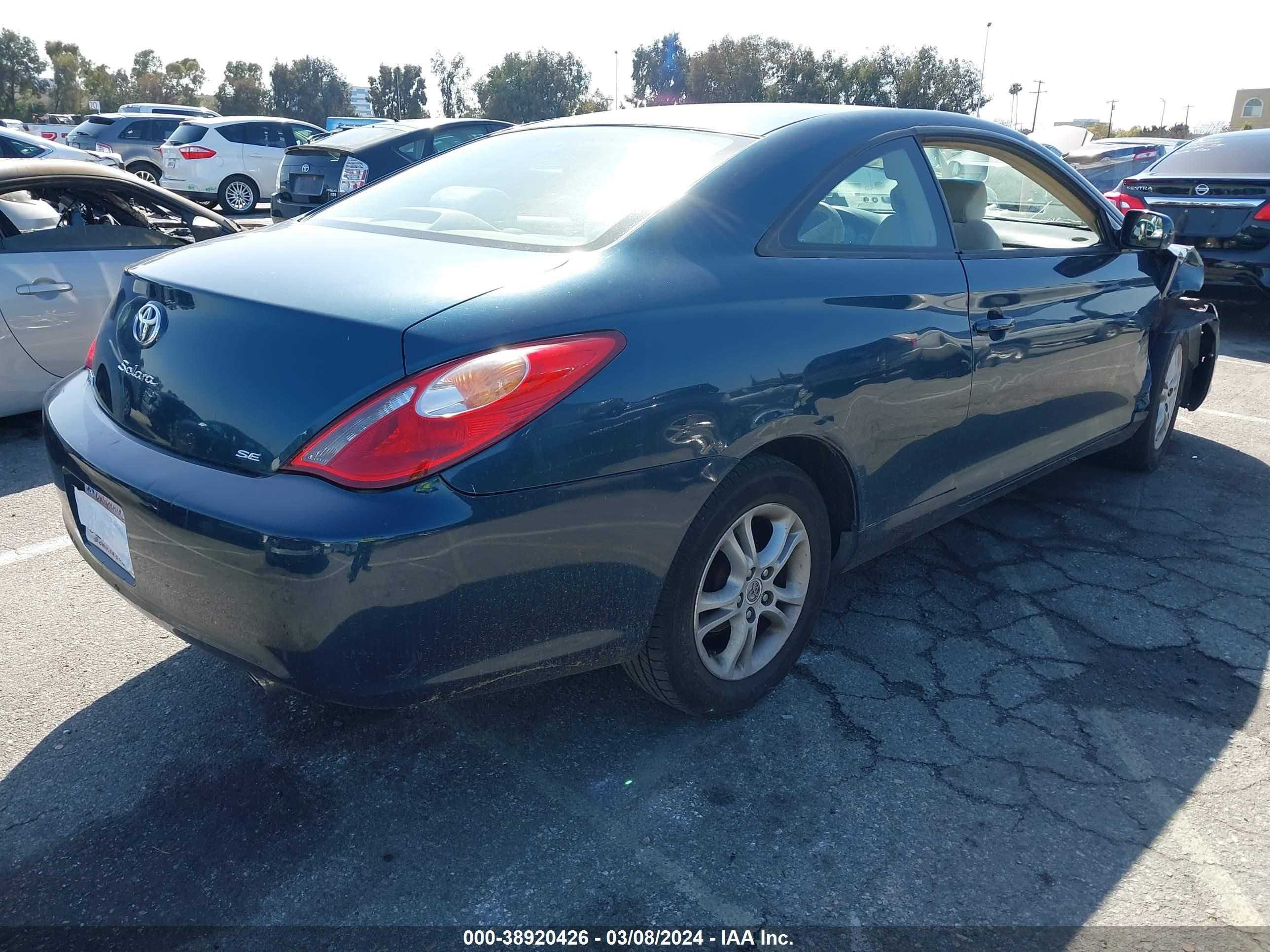 Photo 3 VIN: 4T1CE38P96U735901 - TOYOTA CAMRY SOLARA 