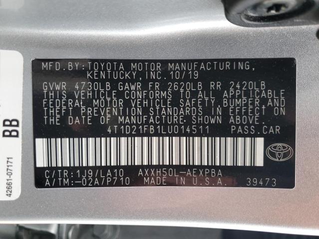 Photo 11 VIN: 4T1D21FB1LU014511 - TOYOTA AVALON 