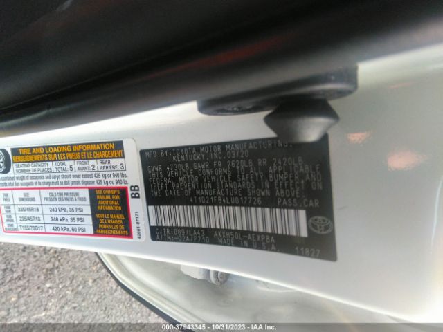 Photo 8 VIN: 4T1D21FB4LU017726 - TOYOTA AVALON 