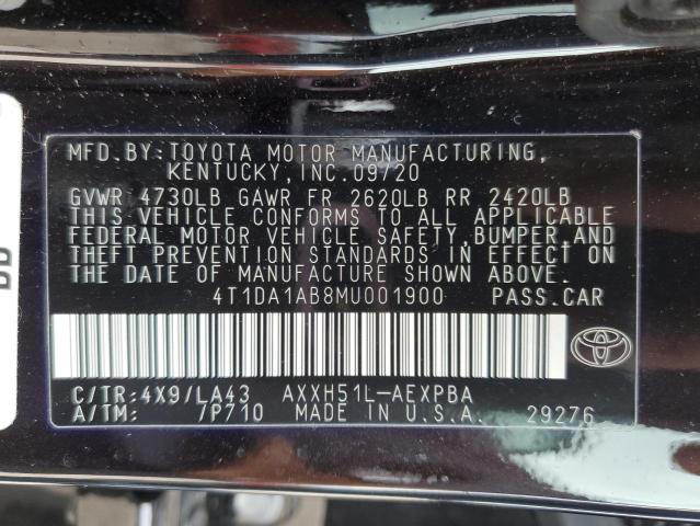 Photo 12 VIN: 4T1DA1AB8MU001900 - TOYOTA AVALON LIM 