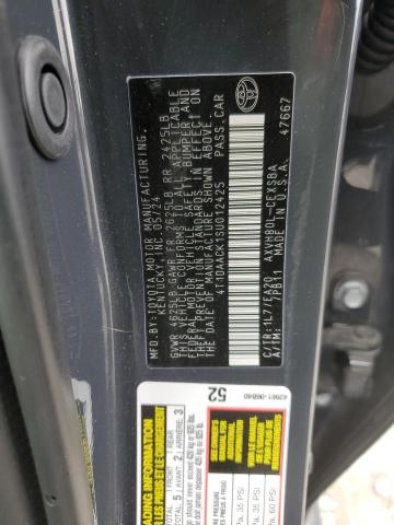 Photo 11 VIN: 4T1DAACK1SU012425 - TOYOTA CAMRY XSE 