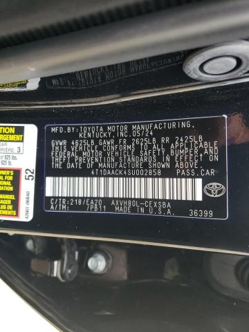 Photo 11 VIN: 4T1DAACK4SU002858 - TOYOTA CAMRY XSE 