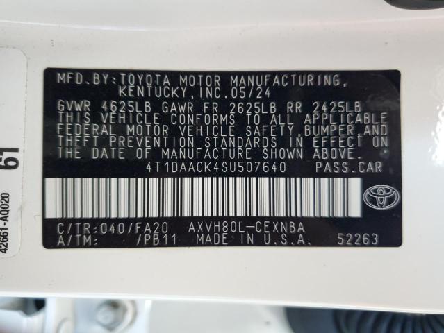 Photo 12 VIN: 4T1DAACK4SU507640 - TOYOTA CAMRY XSE 