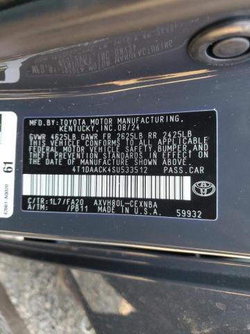 Photo 11 VIN: 4T1DAACK4SU533512 - TOYOTA CAMRY XSE 