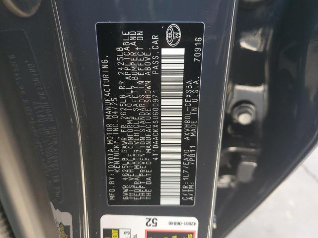 Photo 11 VIN: 4T1DAACKXSU600971 - TOYOTA CAMRY XSE 