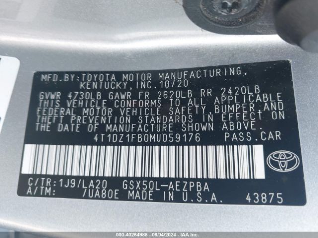 Photo 8 VIN: 4T1DZ1FB0MU059176 - TOYOTA AVALON 