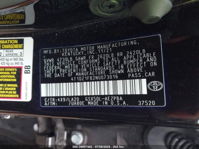 Photo 8 VIN: 4T1DZ1FB2NU073016 - TOYOTA AVALON 