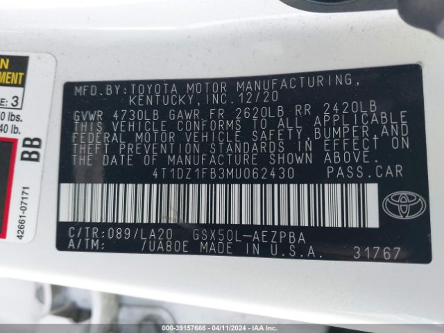 Photo 8 VIN: 4T1DZ1FB3MU062430 - TOYOTA AVALON 