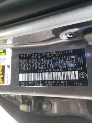 Photo 9 VIN: 4T1E31AKXLU528835 - TOYOTA CAMRY LE 