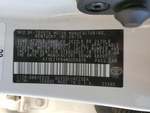 Photo 9 VIN: 4T1EZ1FB4MU056978 - TOYOTA AVALON NIG 