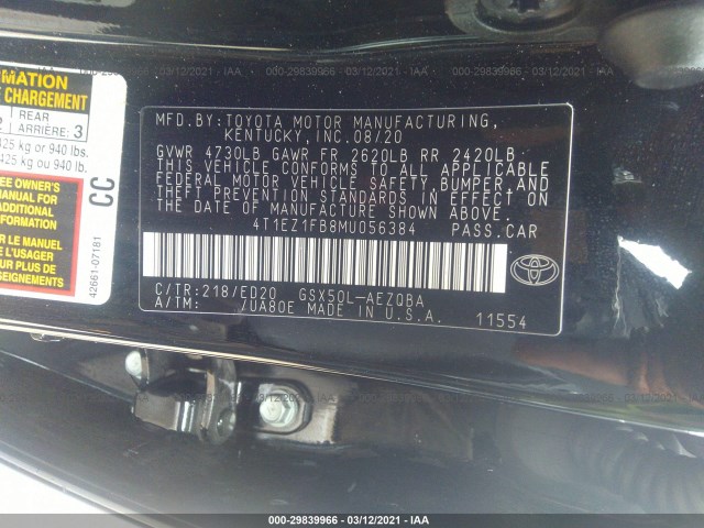 Photo 8 VIN: 4T1EZ1FB8MU056384 - TOYOTA AVALON 