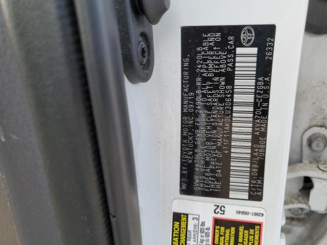 Photo 12 VIN: 4T1F11AK0LU306458 - TOYOTA CAMRY XLE 