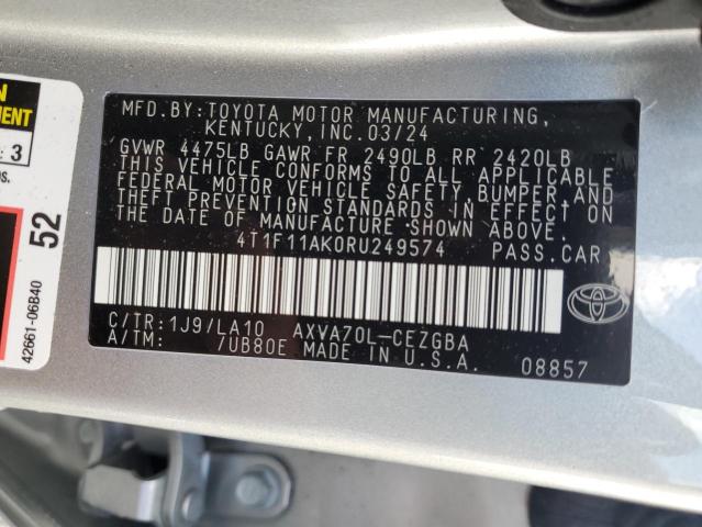 Photo 12 VIN: 4T1F11AK0RU249574 - TOYOTA CAMRY XLE 