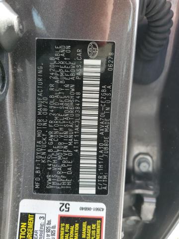 Photo 12 VIN: 4T1F11AK3LU384748 - TOYOTA CAMRY 