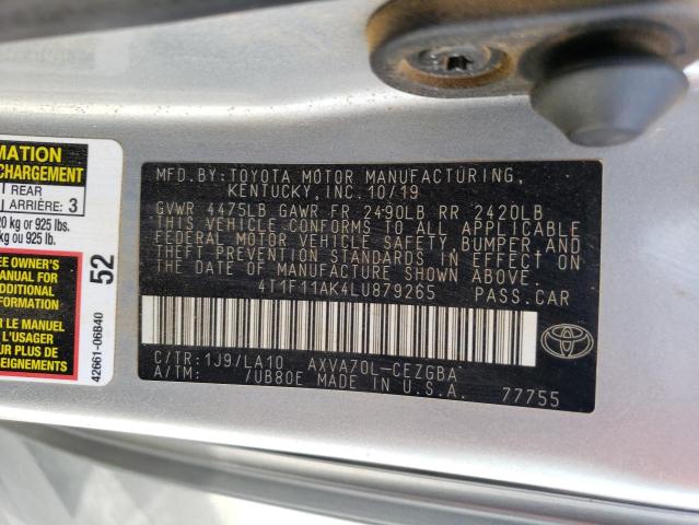 Photo 11 VIN: 4T1F11AK4LU879265 - TOYOTA CAMRY 