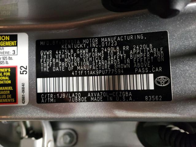 Photo 11 VIN: 4T1F11AK9PU777594 - TOYOTA CAMRY XLE 