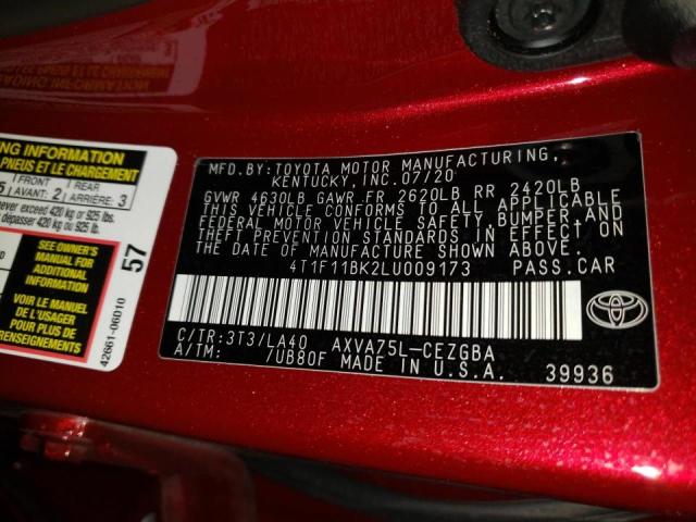 Photo 9 VIN: 4T1F11BK2LU009173 - TOYOTA CAMRY XLE 