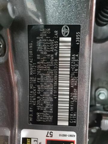 Photo 12 VIN: 4T1F11BKXNU053358 - TOYOTA CAMRY 