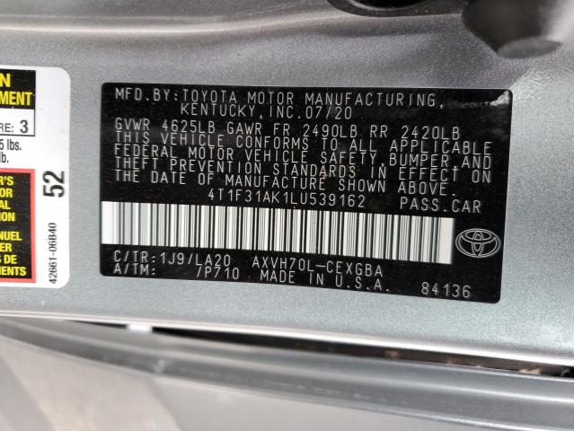 Photo 11 VIN: 4T1F31AK1LU539162 - TOYOTA CAMRY XLE 