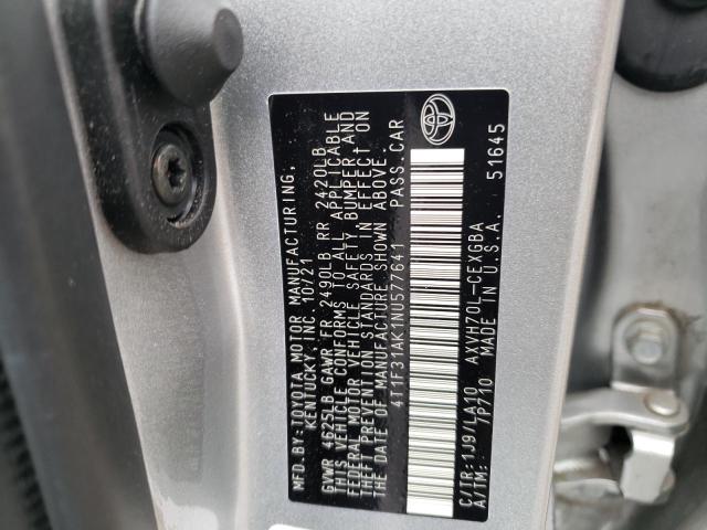 Photo 11 VIN: 4T1F31AK1NU577641 - TOYOTA CAMRY 