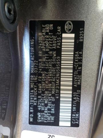 Photo 11 VIN: 4T1F31AK2NU585859 - TOYOTA CAMRY 