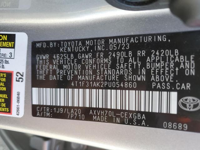 Photo 11 VIN: 4T1F31AK2PU054860 - TOYOTA CAMRY XLE 