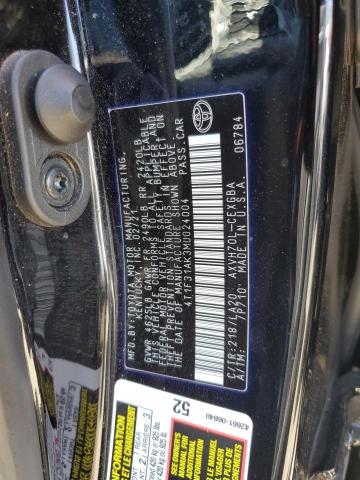 Photo 12 VIN: 4T1F31AK3MU024004 - TOYOTA CAMRY XLE 