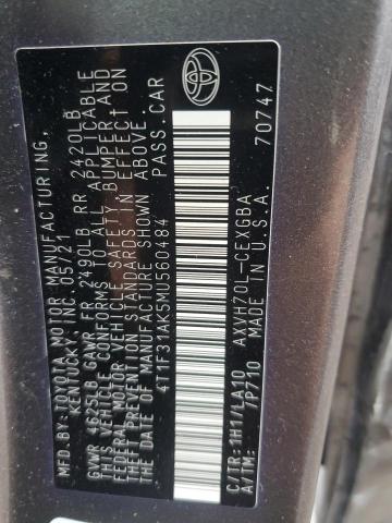 Photo 11 VIN: 4T1F31AK5MU560484 - TOYOTA CAMRY 