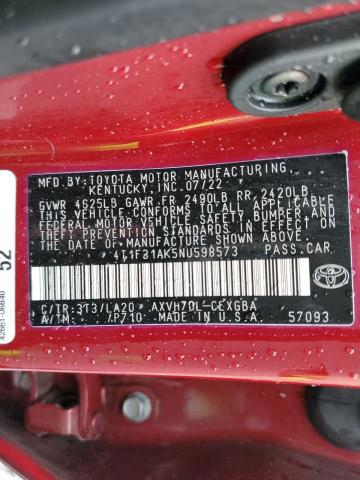 Photo 11 VIN: 4T1F31AK5NU598573 - TOYOTA CAMRY 