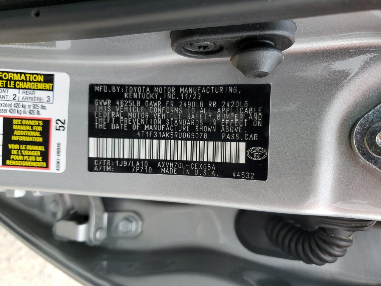 Photo 11 VIN: 4T1F31AK5RU069078 - TOYOTA CAMRY 