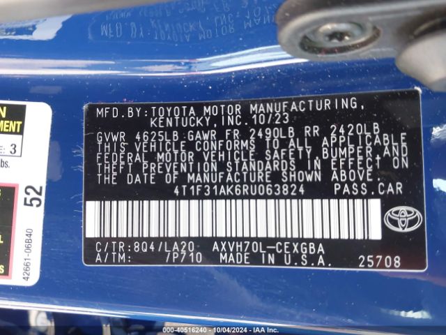 Photo 8 VIN: 4T1F31AK6RU063824 - TOYOTA CAMRY 