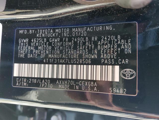 Photo 11 VIN: 4T1F31AK7LU528506 - TOYOTA CAMRY 