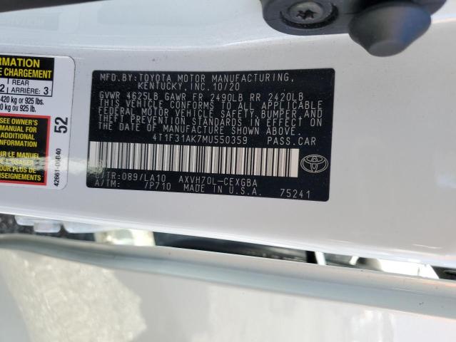 Photo 12 VIN: 4T1F31AK7MU550359 - TOYOTA CAMRY 