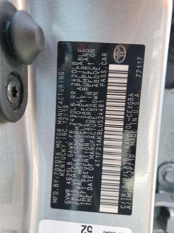 Photo 11 VIN: 4T1F31AK8LU524481 - TOYOTA CAMRY XLE 