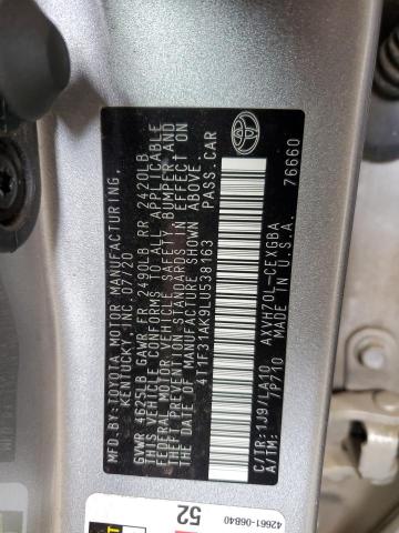 Photo 11 VIN: 4T1F31AK9LU538163 - TOYOTA CAMRY XLE 