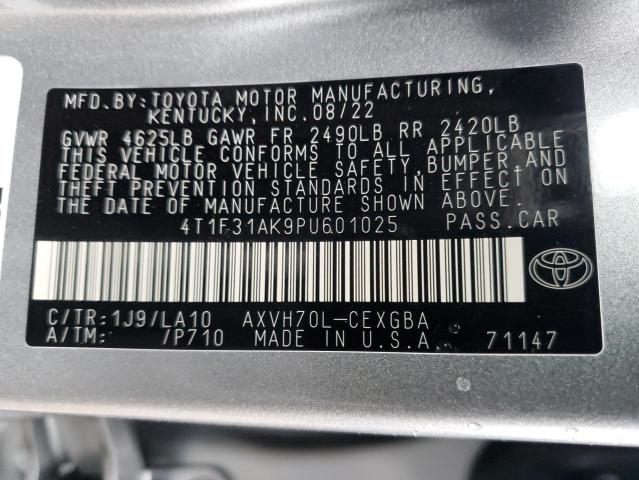 Photo 11 VIN: 4T1F31AK9PU601025 - TOYOTA CAMRY XLE 