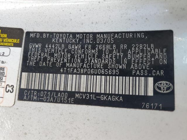 Photo 11 VIN: 4T1FA38P06U065695 - TOYOTA CAMRY SOLA 