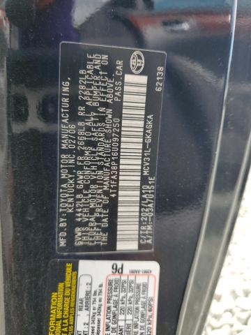 Photo 11 VIN: 4T1FA38P16U097250 - TOYOTA CAMRY SOLA 