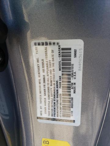 Photo 11 VIN: 4T1FA38P18U144229 - TOYOTA CAMRY SOLA 