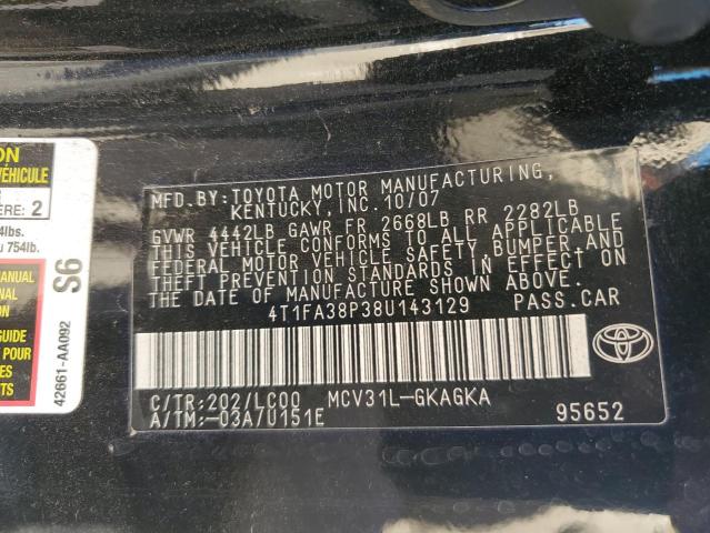 Photo 11 VIN: 4T1FA38P38U143129 - TOYOTA CAMRY SOLA 