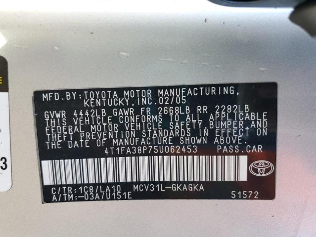 Photo 11 VIN: 4T1FA38P75U062453 - TOYOTA CAMRY SOLA 