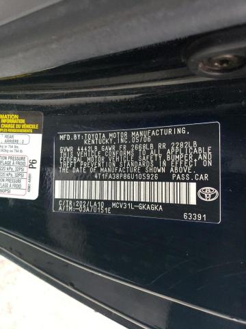 Photo 11 VIN: 4T1FA38P86U105926 - TOYOTA CAMRY SOLA 