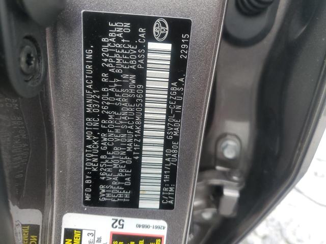 Photo 11 VIN: 4T1FZ1AK8MU053609 - TOYOTA CAMRY XLE 