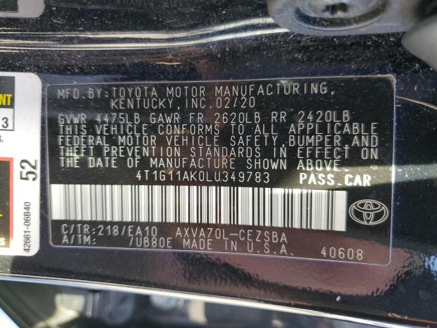 Photo 12 VIN: 4T1G11AK0LU349783 - TOYOTA CAMRY 