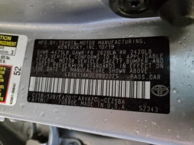 Photo 12 VIN: 4T1G11AK0LU892275 - TOYOTA CAMRY SE 