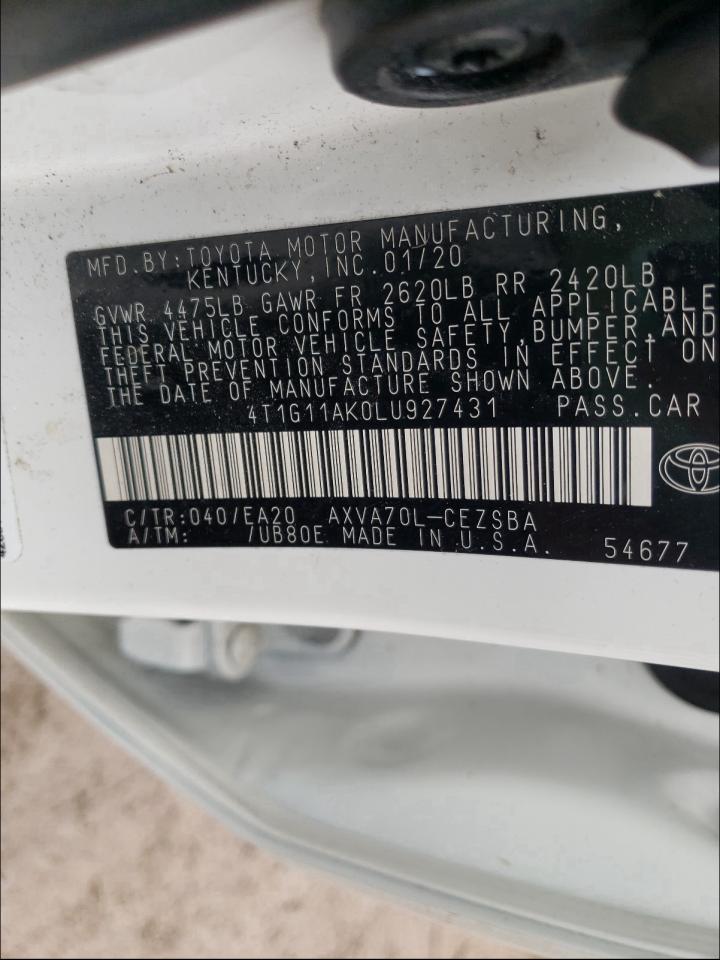 Photo 9 VIN: 4T1G11AK0LU927431 - TOYOTA CAMRY SE 