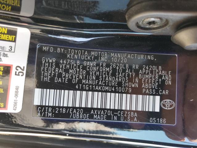 Photo 12 VIN: 4T1G11AK0MU410079 - TOYOTA CAMRY 